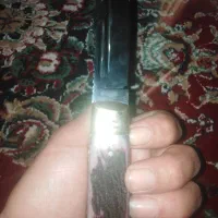 چاقو تیغه فولاد دسته شاخ ضامنپرشی نومعاوضه|کوهنوردی و کمپینگ|شهرکرد, |دیوار