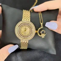 بدلیجات ست ساعت دستبد طلای روس مهربانو  انلاینی