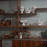 دوتیکه جا دکوری ام دی اف دو تیکه کتابخانه