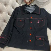 کت جین مشکی پاییزه درحد نو ،سایز ۴۰ًقیمت ۲۴۰