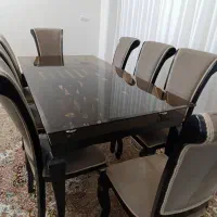 مبل شش نفره بامی غذاخوری هشت نفره|مبلمان خانگی و میز عسلی|اسلام‌شهر, شهرک الهیه|دیوار