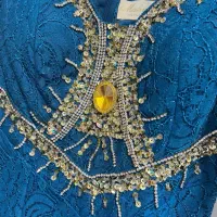 لباس مجلسی گیپور و سنگ دوزی شیک|لباس|خمینی‌شهر, |دیوار