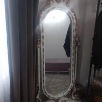 اینه چوبی معرق کاری شده در حد نو