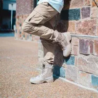 بوت اصلی رنگ خاکی