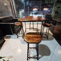 میز صندلی مدل زنجیری مدرن کافی شاپی باغ ویلا|کافیشاپ و رستوران|کوهسار (البرز), |دیوار