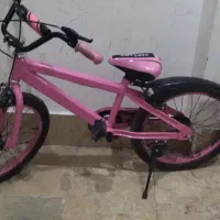 دوچرخه دخترونه سایز۱۶صورتی کاملا نو