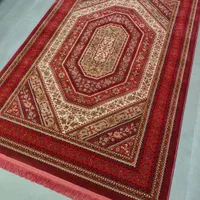 فرش سنتی لاکی اقتصادی مدرن وینتیج کرم قرمز|فرش|رشت, دیلمان|دیوار