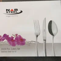 سرویس قاشق و چنگال ۳۰ پارچه مارک استیل ناب