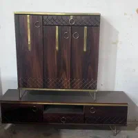 میز تلوزیون و جاکفشی ست در حدنو