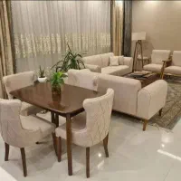 مبل مینیمال با ست ناهار خوری