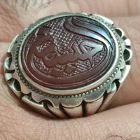 انگشتر عقیق سرخ رکاب زنجان خط برجسته کوپال|کلکسیون اشیاء عتیقه|تهران, تهرانپارس شرقی|دیوار