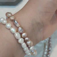 گردنبند مروارید طبیعی دریاکمیاب رنگ یاسی هدیه کادو|جواهرات|تهران, دبستان|دیوار