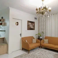 لوستر 5شاخه 10شعله آبکاری برنز