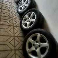 ۴ حلقه رینگ و لاستیک ۵ پر سایز ۱۵ لاستیک ۶۰ درصد