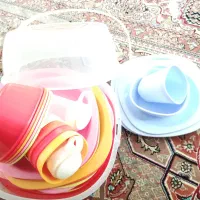 ظرف مسافرتی رنگ و وارنگ نو استفاده نشده
