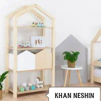 استند و شلف اتاق کودک چوبی در مدل های متنوع|کتابخانه، شلف، قفسه‌های دیواری|قم, کاسه گران|دیوار