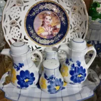 ظرف و ظروف گل ابی    خا   ستا    رم