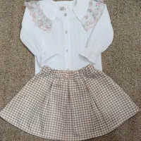 ست شومیز و دامن دخترانه فرشته