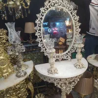 آینه شمعدان و کنسول|آینه|میانه, |دیوار