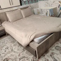 فروش سرویس خواب دو نفره ام دی اف|تخت و سرویس خواب|مشهد, کارمندان دوم|دیوار