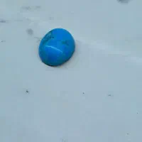 نگین سنگ فیروزه خوش رنگ معدنی