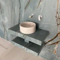 روشویی  شلف  سرامیکی و سنگی
