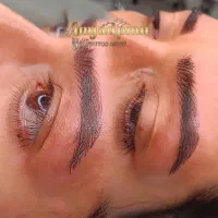 مدل فیبروز وشید لب وخط چشم