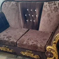 مبل راحتی هفت نفره به همراه جلو مبلی و عسلی|مبلمان خانگی و میز عسلی|آستارا, |دیوار