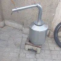 دستگاه. گلابگیر  تمام.  استیل  سرکن ابی