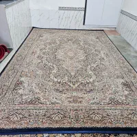 فروش دو فرش ۹ متری ۲/۵×۳/۵ رنگ سرمه ای