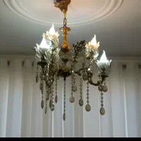 لوستر برنز در حد نو|لوستر و چراغ آویز|زنجان, |دیوار