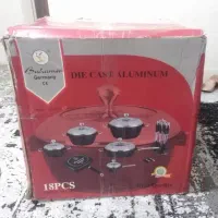 قابلمه و ماهیتابه چدن 18 تیکه