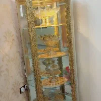 بوفه و میز تلوزیون و ساعت برنجی برنز