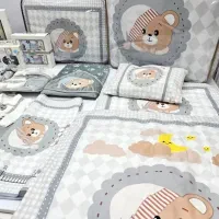 ست خواب خرس تدی مخمل سیسمونی