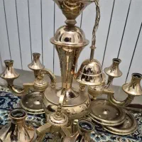 لوستر ابکاری وسایل برنجی|لوستر و چراغ آویز|نسیمشهر, |دیوار