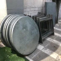 میزگالوانیزه میزشام میزفلزی تشریفات عسلی باشیشه