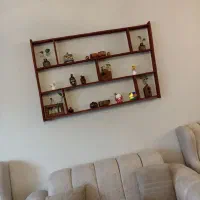 شلف سنتی چوبی|کتابخانه، شلف، قفسه‌های دیواری|رشت, حمیدیان|دیوار