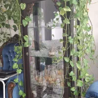 ویترین دکور چهار طبقه چوبی