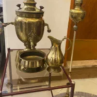 سماور قوری کاسه پارچ سینی آباژور ایستاده نفتی برنج