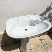 روشویی سرامیکی بزرگ|لوازم سرویس بهداشتی|رشت, آب و برق|دیوار