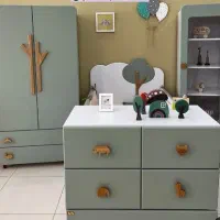 سرویس تخت و کمد نوزاد مدل شاخک سرویس کودک شاخک|تخت و سرویس خواب|کرمانشاه, |دیوار