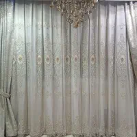 پرده حریر ترک با خامه دوزی