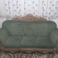 مبل هفت نفره با میز عسلی چوپ|مبلمان خانگی و میز عسلی|قم, شهر قائم|دیوار