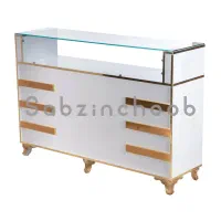 اسستند و قفسسه پیششخوان شیشه ای ویتترین