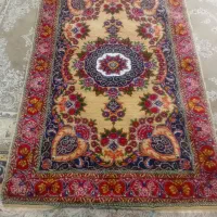 قالیچه چله ابریشم ترکمن|گلیم، جاجیم، گبه|بجنورد, |دیوار