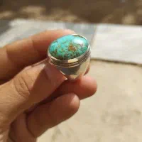 انگشتر نقره فیروزه نیشابور|جواهرات|کرمانشاه, |دیوار