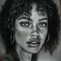 سفارش نقاشی چهره سیاه قلم