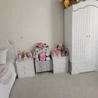 ست تخت کودک ، کمد ، عسلی آپادانا و باکس اسباب بازی|اسباب و اثاث بچه|تهران, درب دوم|دیوار