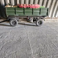 تریلی چهار چرخ تقویت شده دو جکه لاستیک خاوری ر|ماشینآلات صنعتی|زنجان, |دیوار