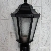 چراغ حیاطی فلزی رنگ کوره ای|لامپ و چراغ|تهران, نیروی هوایی (پیروزی)|دیوار